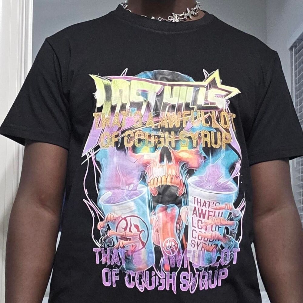 Death Life Afterlife Colorful Skull Graphic Streetwear T-Shirt